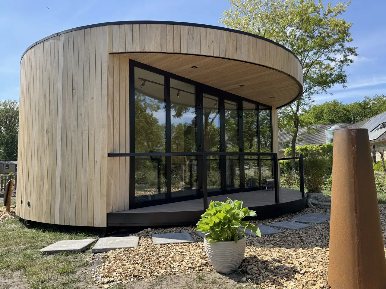 Glamping Pod chalet, recreatiewoning en Tuinkantoor van Modular Living Glamping Pod chalet, recreatiewoning en Tuinkantoor van Modular Living