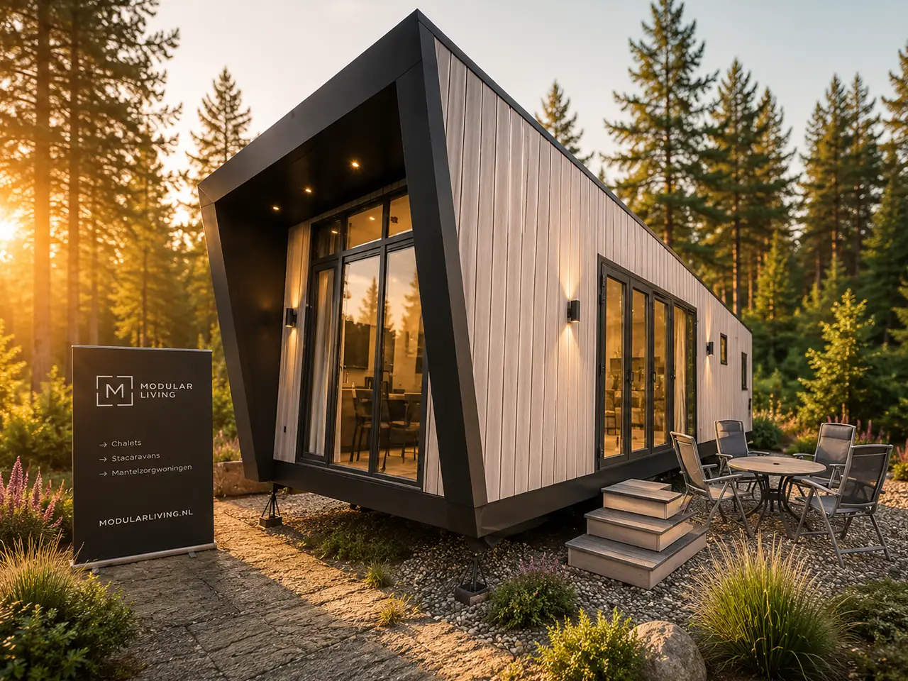 Just Nature chalet, stacaravan en recreatiewoning van Modular Living